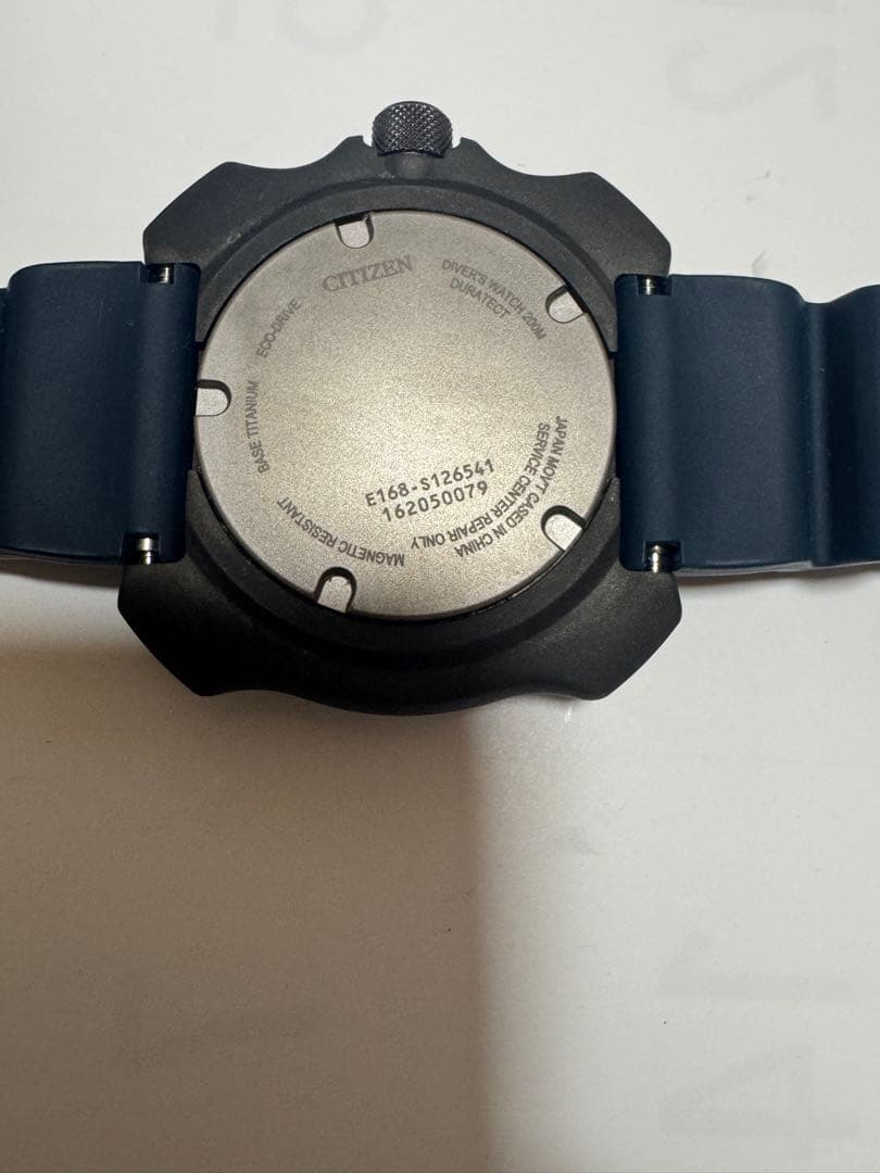 CITIZEN Eco-Drive Diver's 200m ネイビー美品