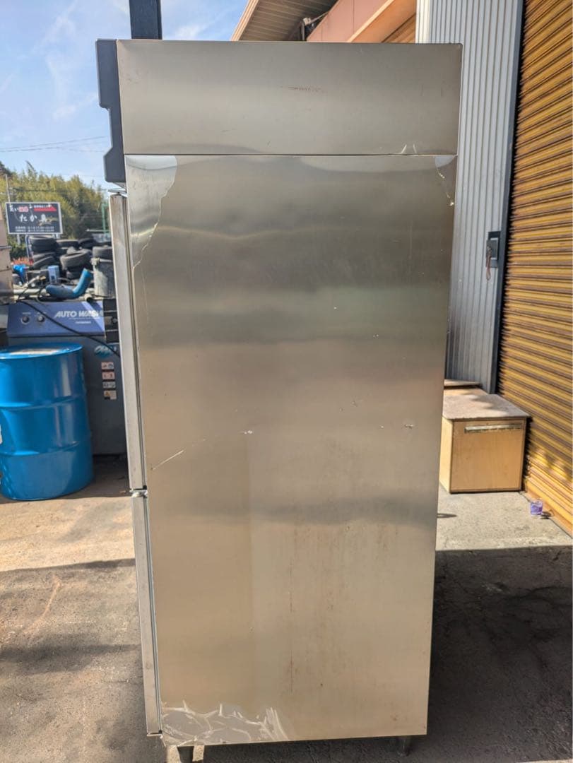 ステンレススチール 4ドア冷蔵庫／冷凍庫【動作確認済み】