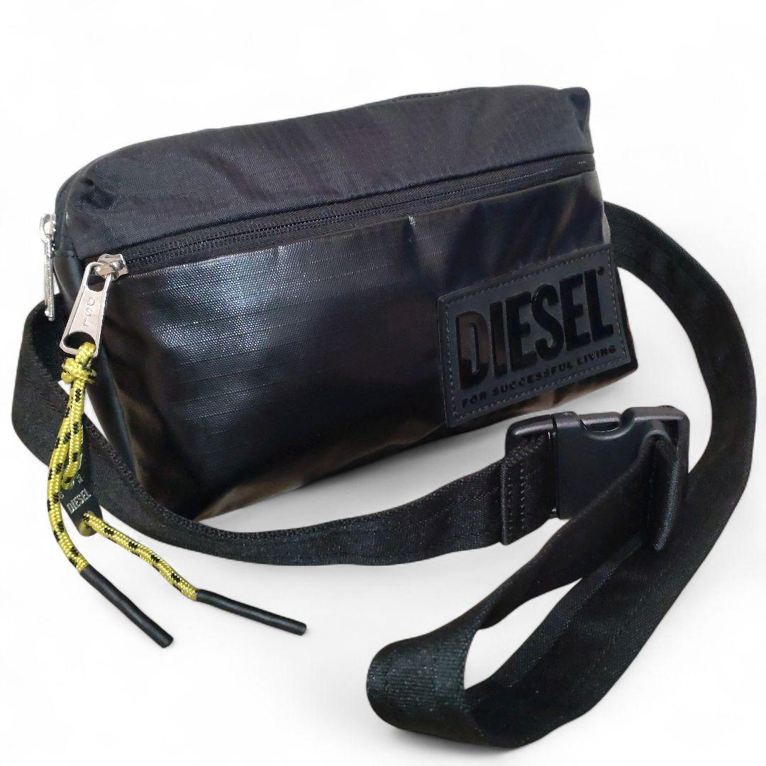 極美　DIESEL ディーゼル　LYAM　ベルトバッグ　ボディバッグ　ブラック