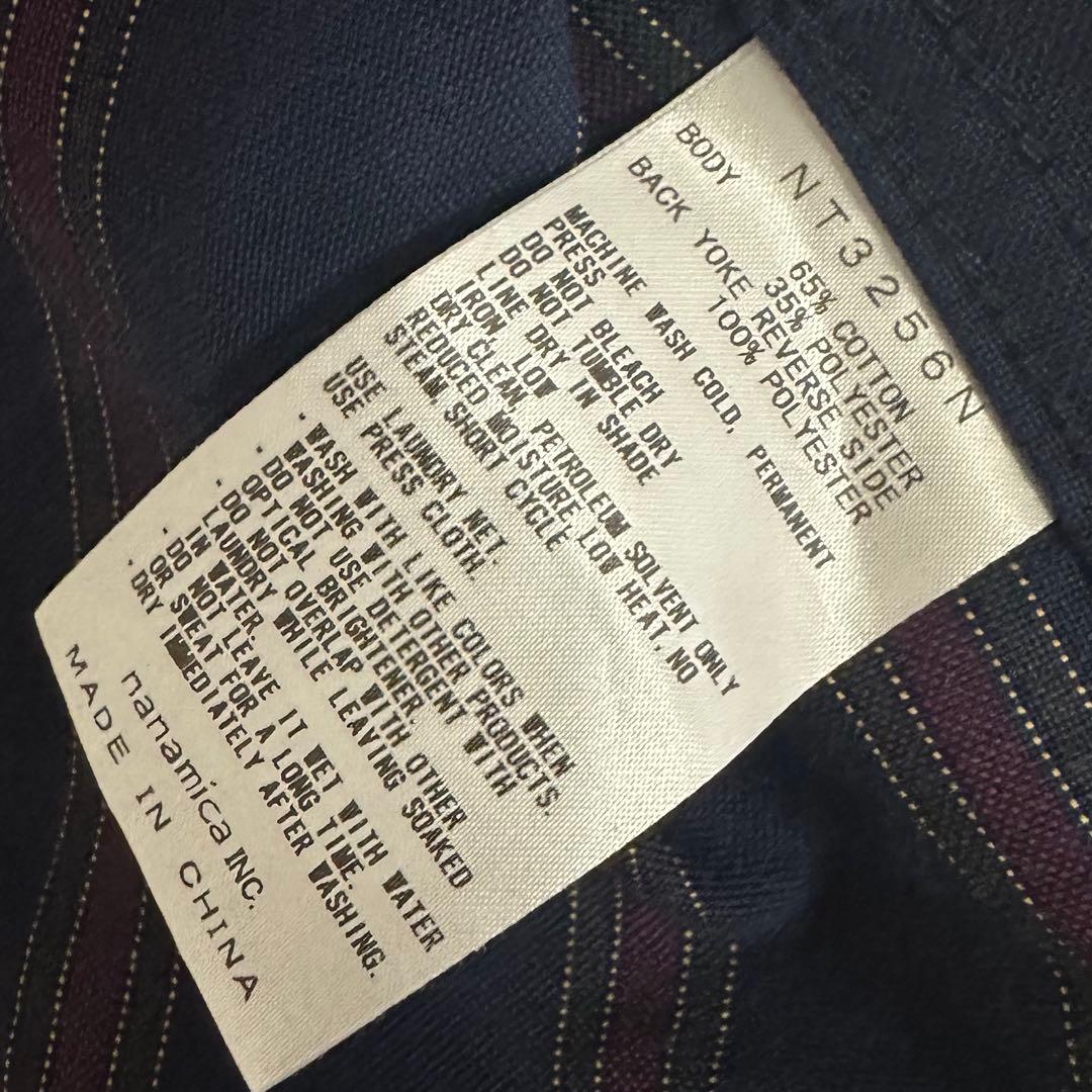 THE NORTH FACE PURPLE LABEL ストライプ シャツ Ꮮ