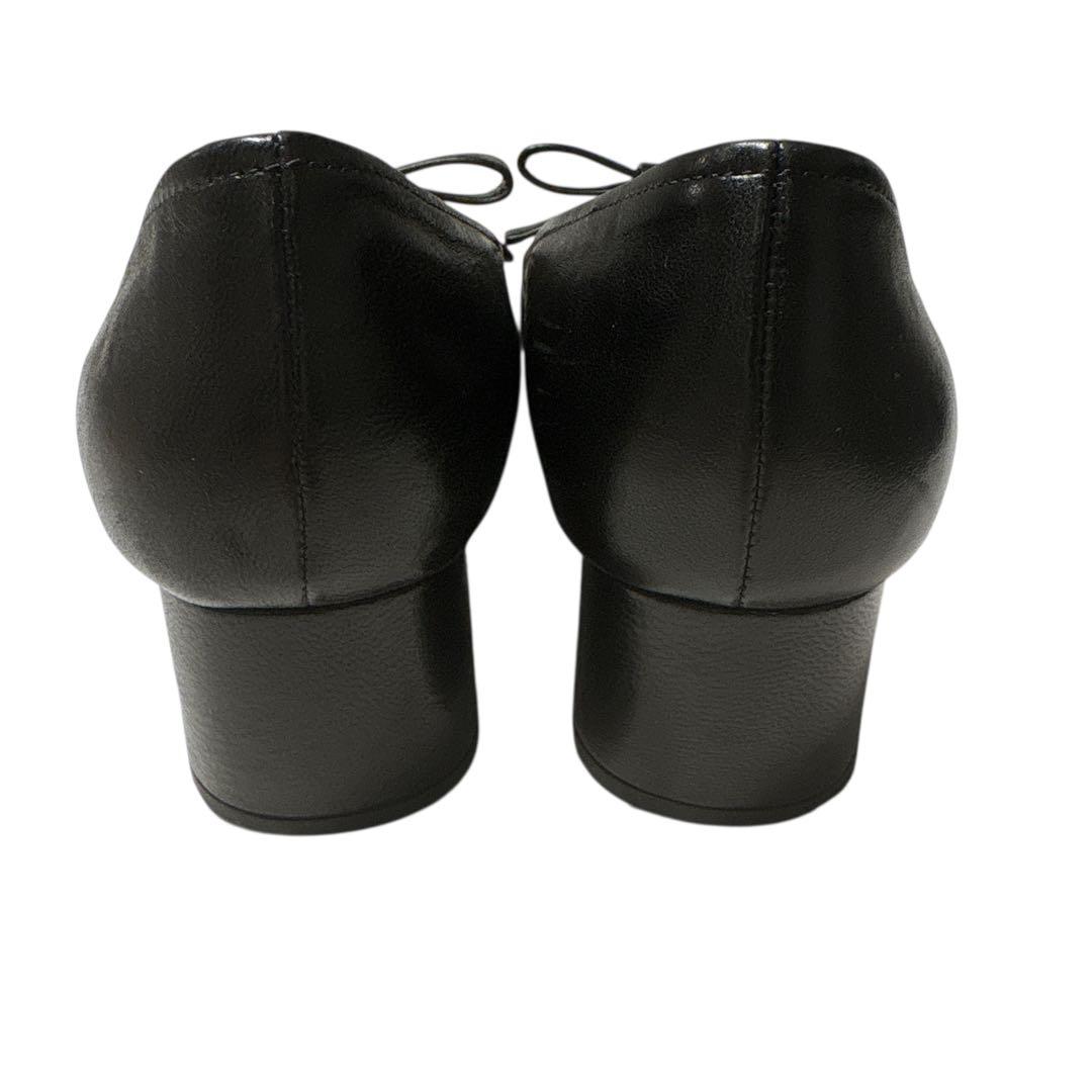 ［美品］PRADA プラダ パンプス リボン　黒　ブラック　24.5cm