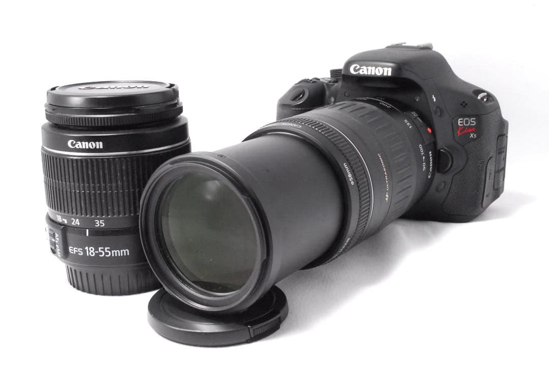入門モデル✨ダブルレンズ✨カメラデビュー✨キヤノンKiss X5✨一眼レフカメラ