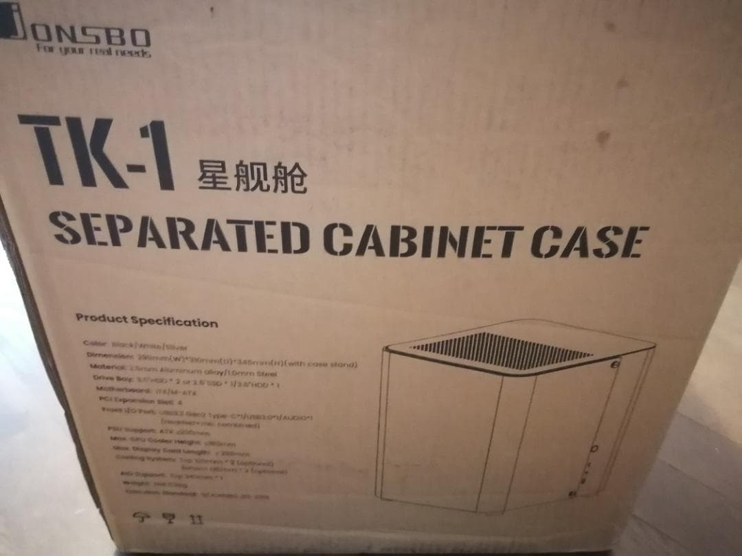 【新品】JONSBO TK-1 2.0 Black　PCケース【開封済み】