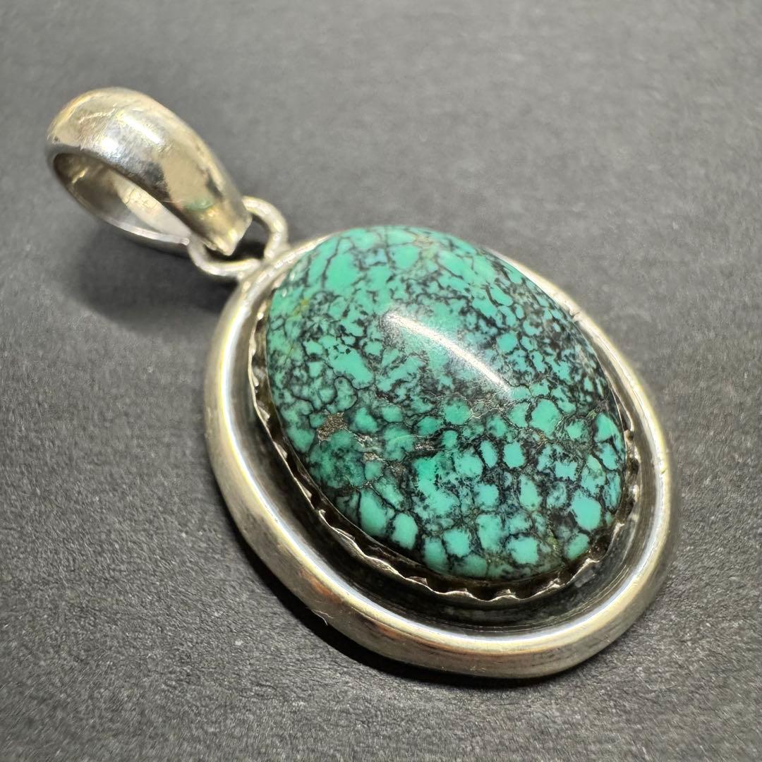 【NUMBER8 silver925】ターコイズ ペンダントトップ