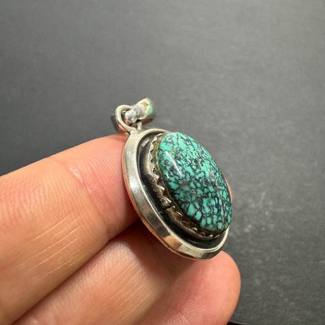 【NUMBER8 silver925】ターコイズ ペンダントトップ