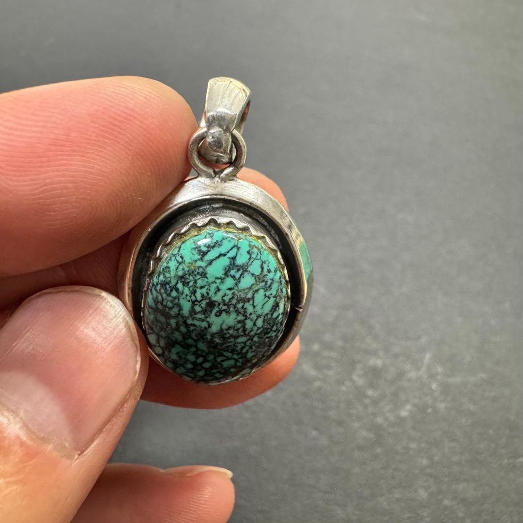【NUMBER8 silver925】ターコイズ ペンダントトップ