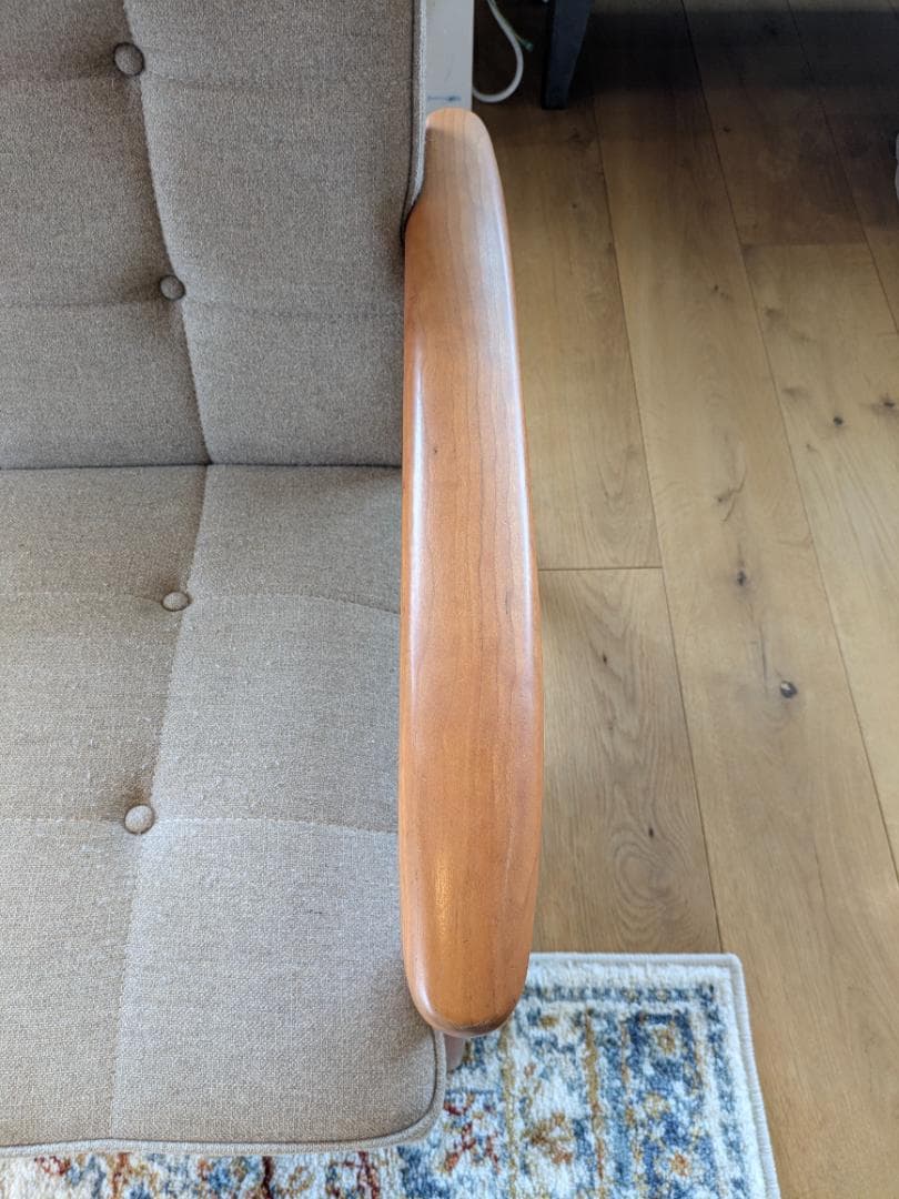 カリモク60 Kチェア 2シーター フラノベージュ