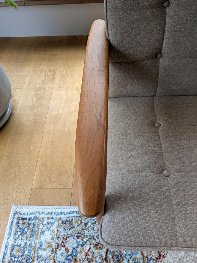 カリモク60 Kチェア 2シーター フラノベージュ