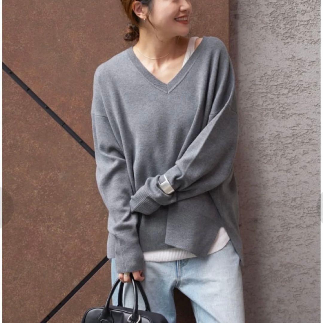 【美品】ジャーナルスタンダード⭐︎ウォッシャブルTEXBRID Vプルオーバー