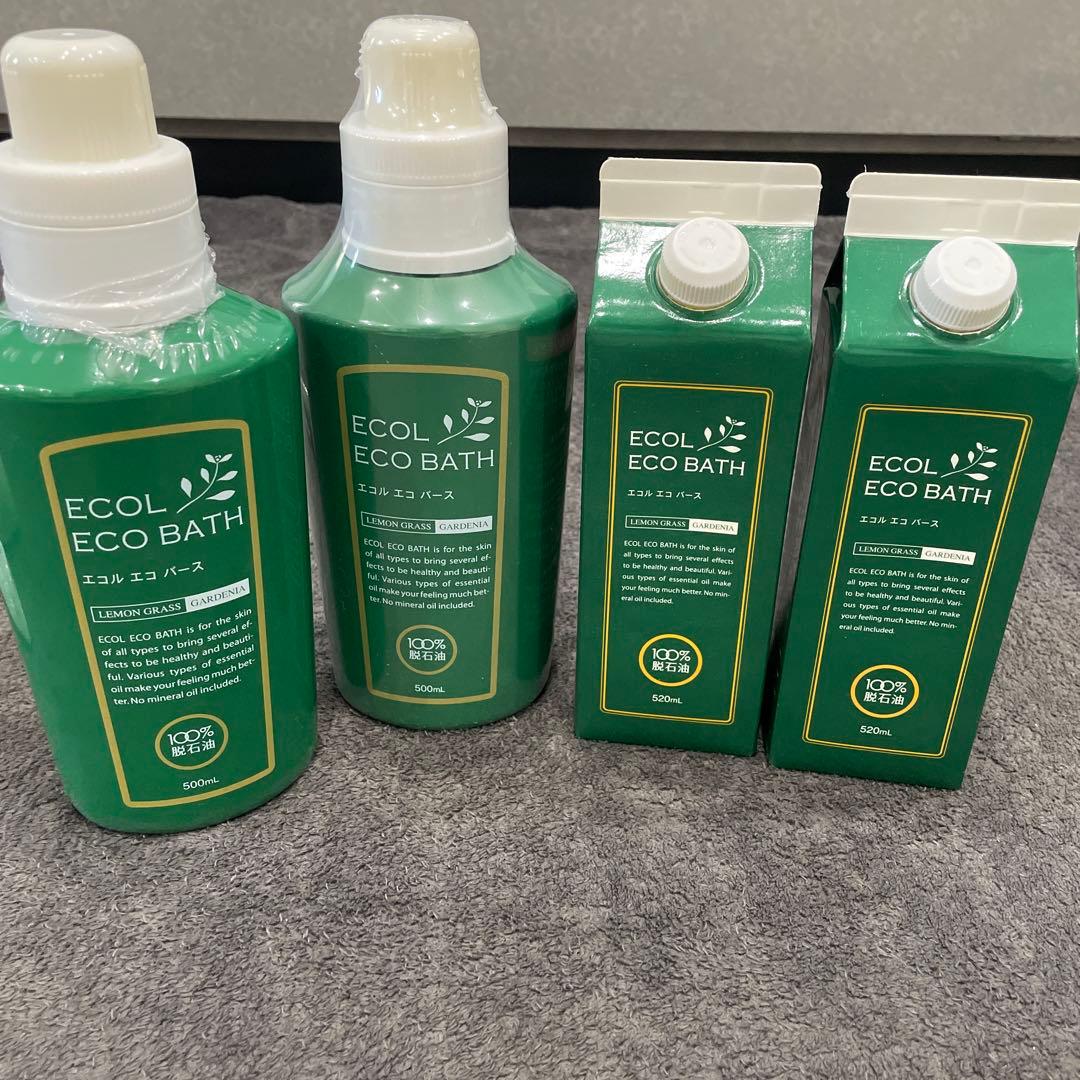エコル エコバス 500mL・520mL 入浴剤　４本セット