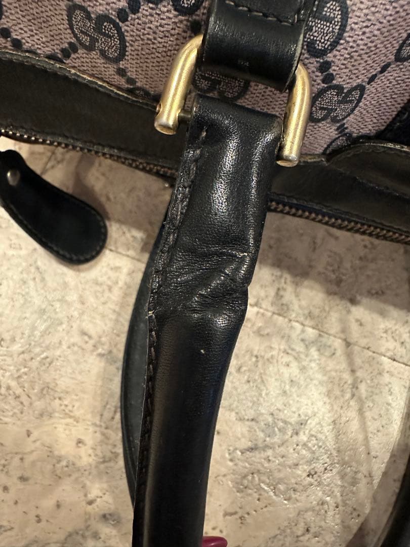 GUCCI GGキャンバス ボストンバッグ　鑑定済