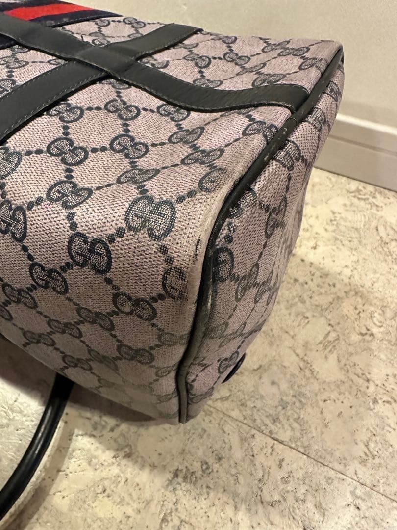 GUCCI GGキャンバス ボストンバッグ　鑑定済