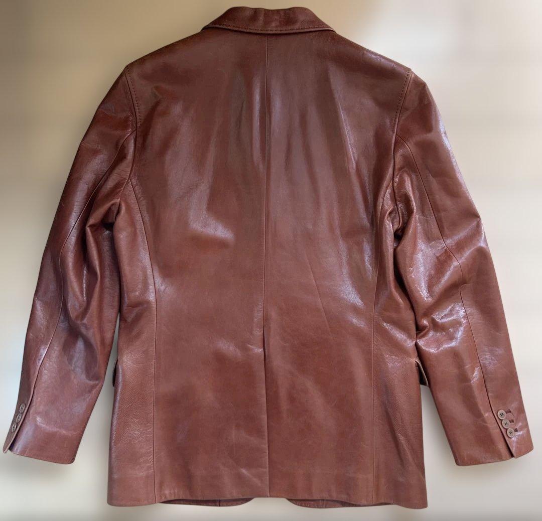 A.A.R Yohji 羊革 ラムレザー テーラード L 茶