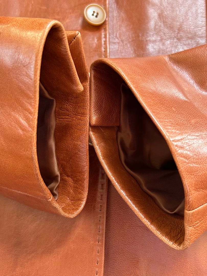 A.A.R Yohji 羊革 ラムレザー テーラード L 茶