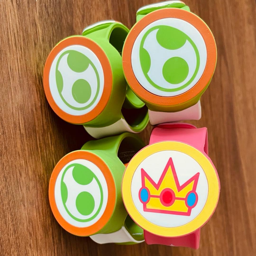 パワーアップバンド　4つセット　ヨッシー&ピーチ