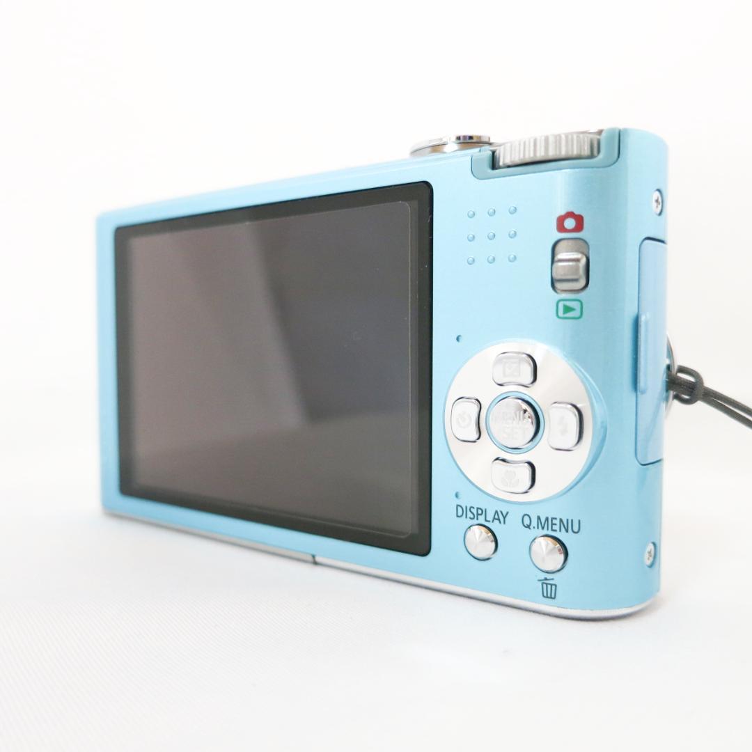 美品☆Panasonic LUMIX DMC-FX66 ライトブルー デジカメラ