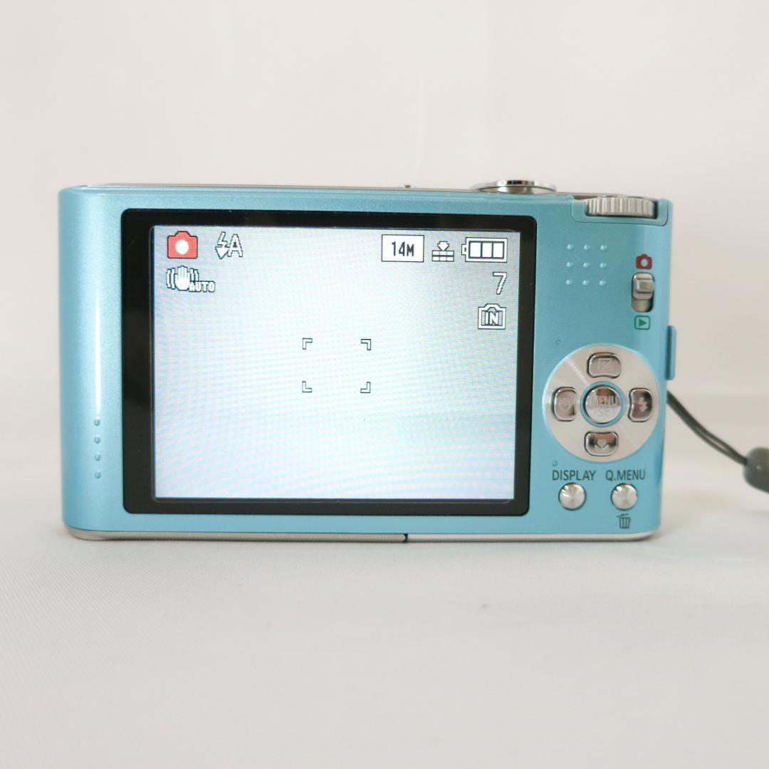 美品☆Panasonic LUMIX DMC-FX66 ライトブルー デジカメラ