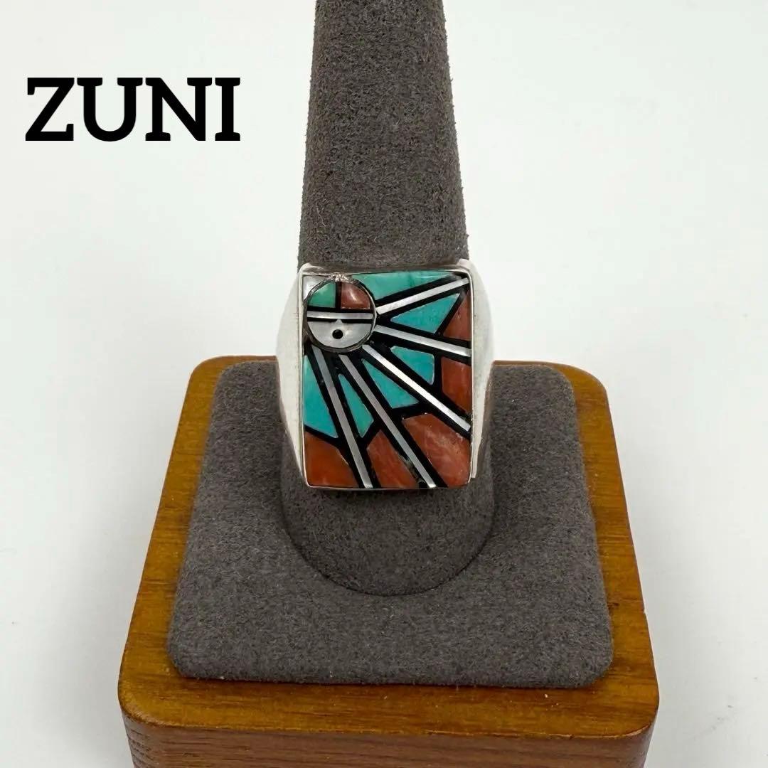 ZUNI アンジェリーナラーティ マルチカラー サンフェイスインレイリング