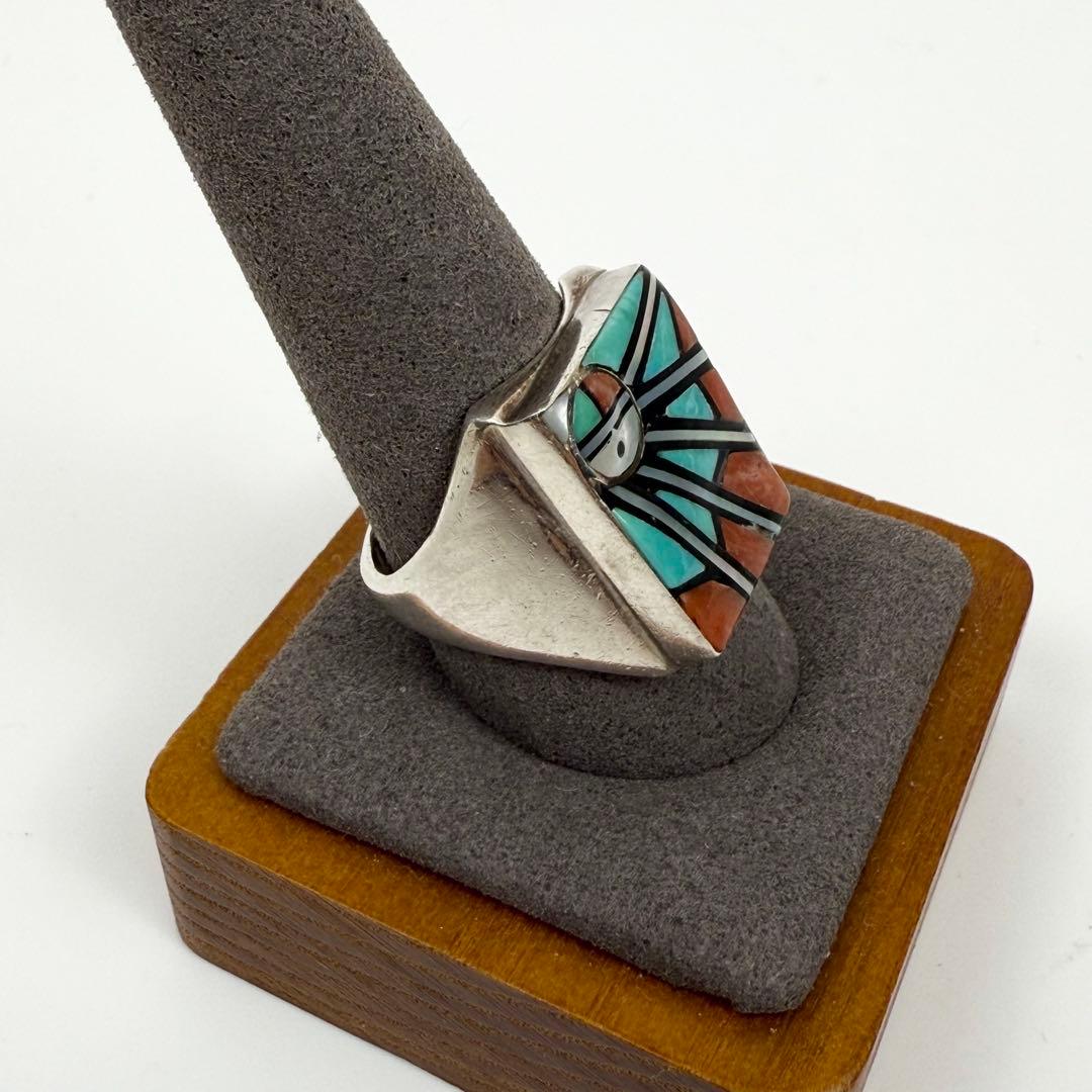 ZUNI アンジェリーナラーティ マルチカラー サンフェイスインレイリング