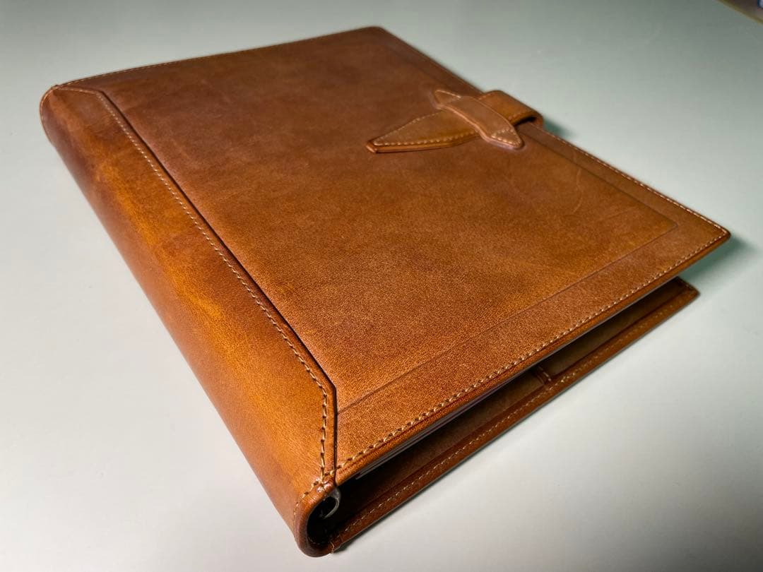 ￼【美品】システム手帳/ダ・ヴィンチ / ロロマクラシック　A5 ブラウン