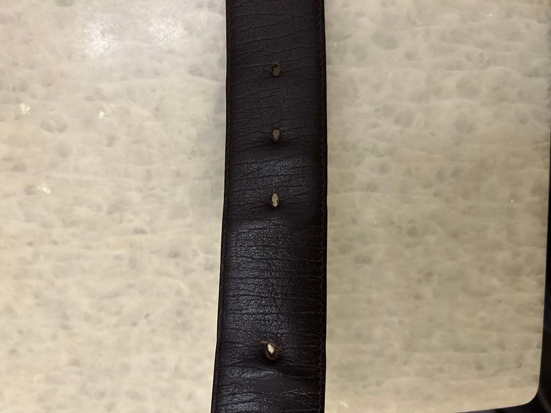 【GUCCI】グッチ GGロゴバックルベルト GG柄　ブラウン