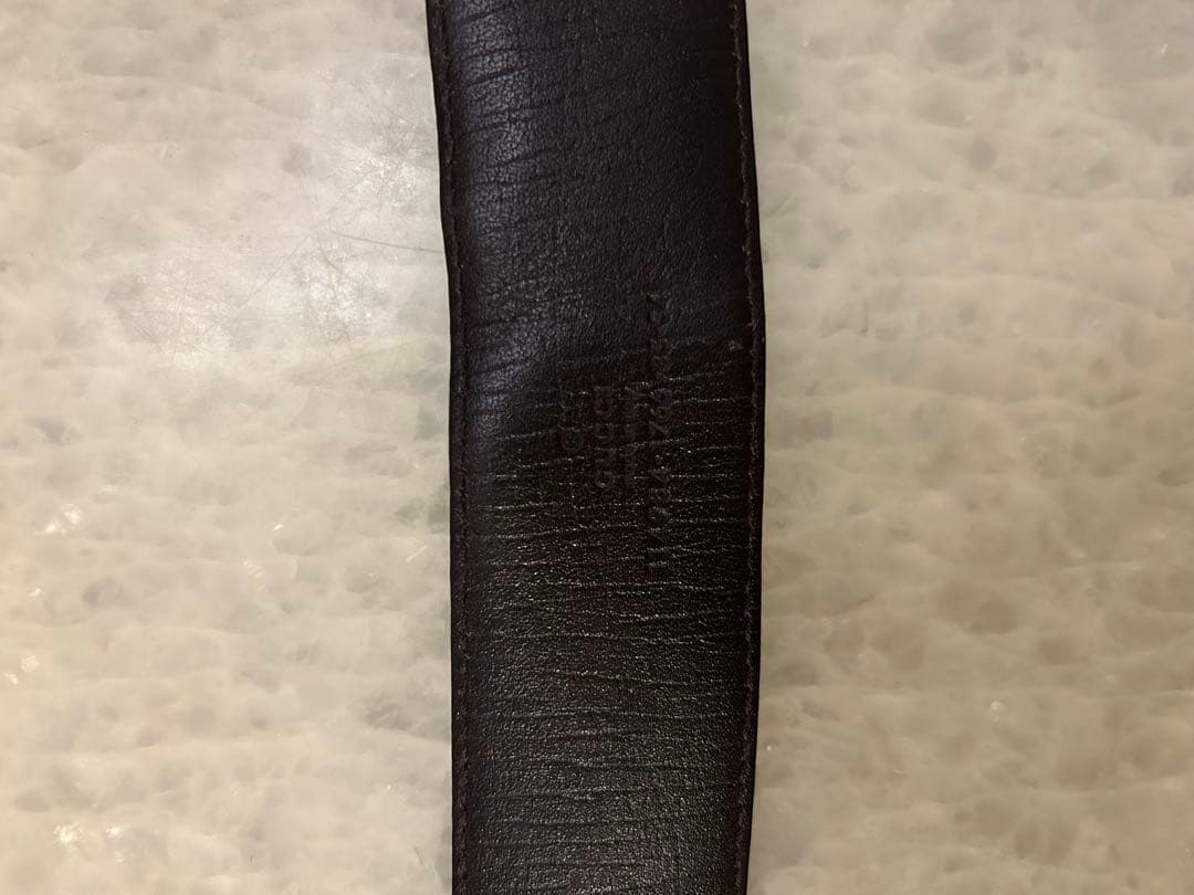 【GUCCI】グッチ GGロゴバックルベルト GG柄　ブラウン