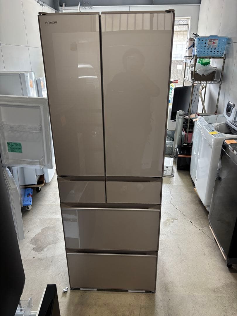 【2021年・美品】HITACHI R-HW54R(XN) 　6ドア冷凍冷蔵庫