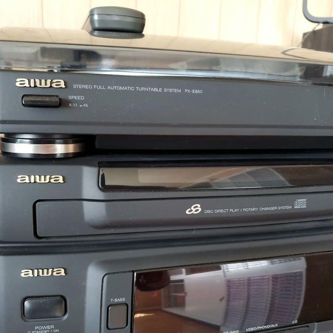AIWAコンポCX-Z790 ステレオレコードプレーヤーPX-E850　レトロ