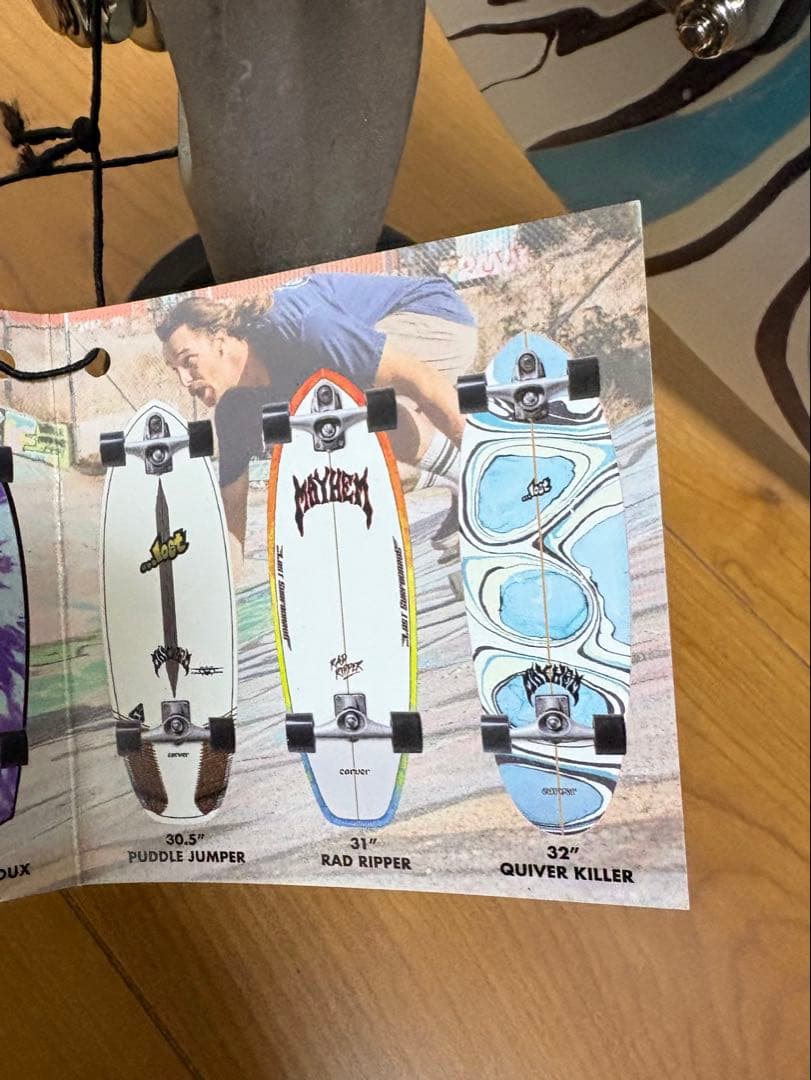 carver スケートボード lostコラボ CX4 サーフスケート