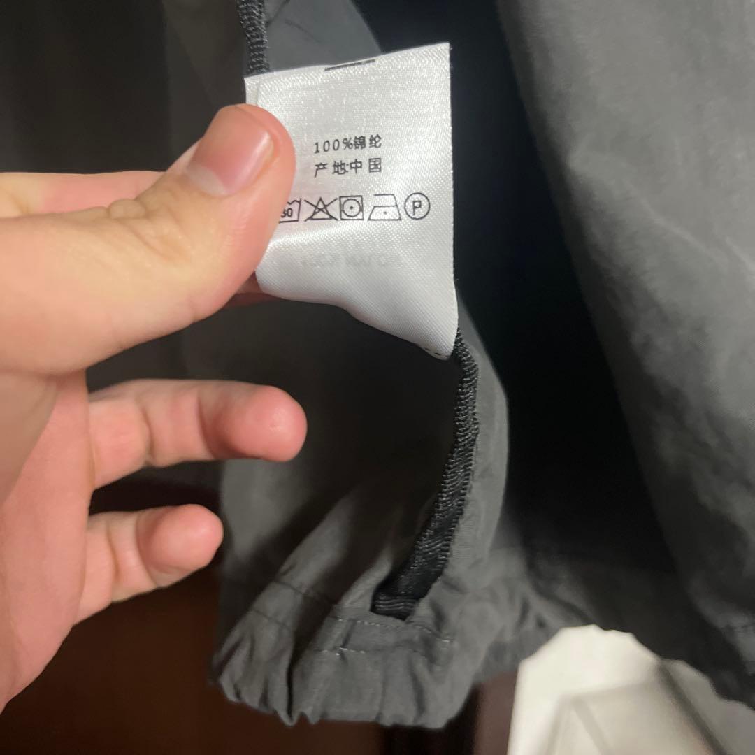 STUSSY ナイロンジャケット XL グレー バックロゴ シェルジャケット