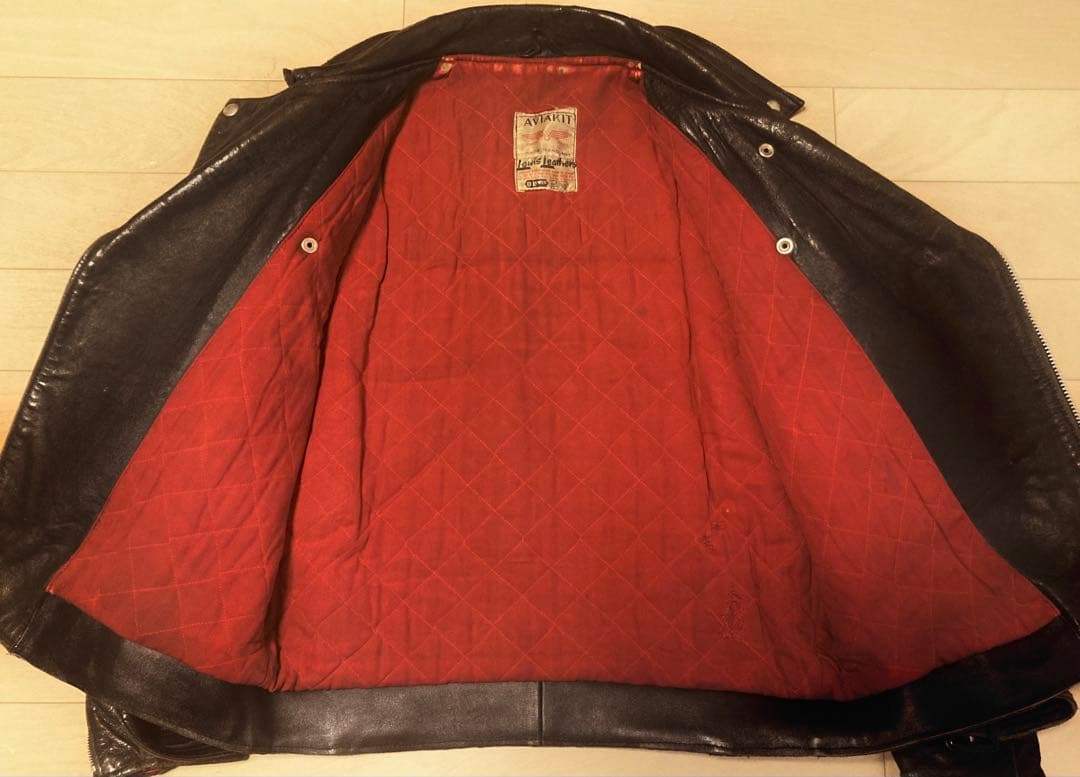 【貴重】60's ルイスレザー ブロンクス ヴィンテージ D LEWIS期