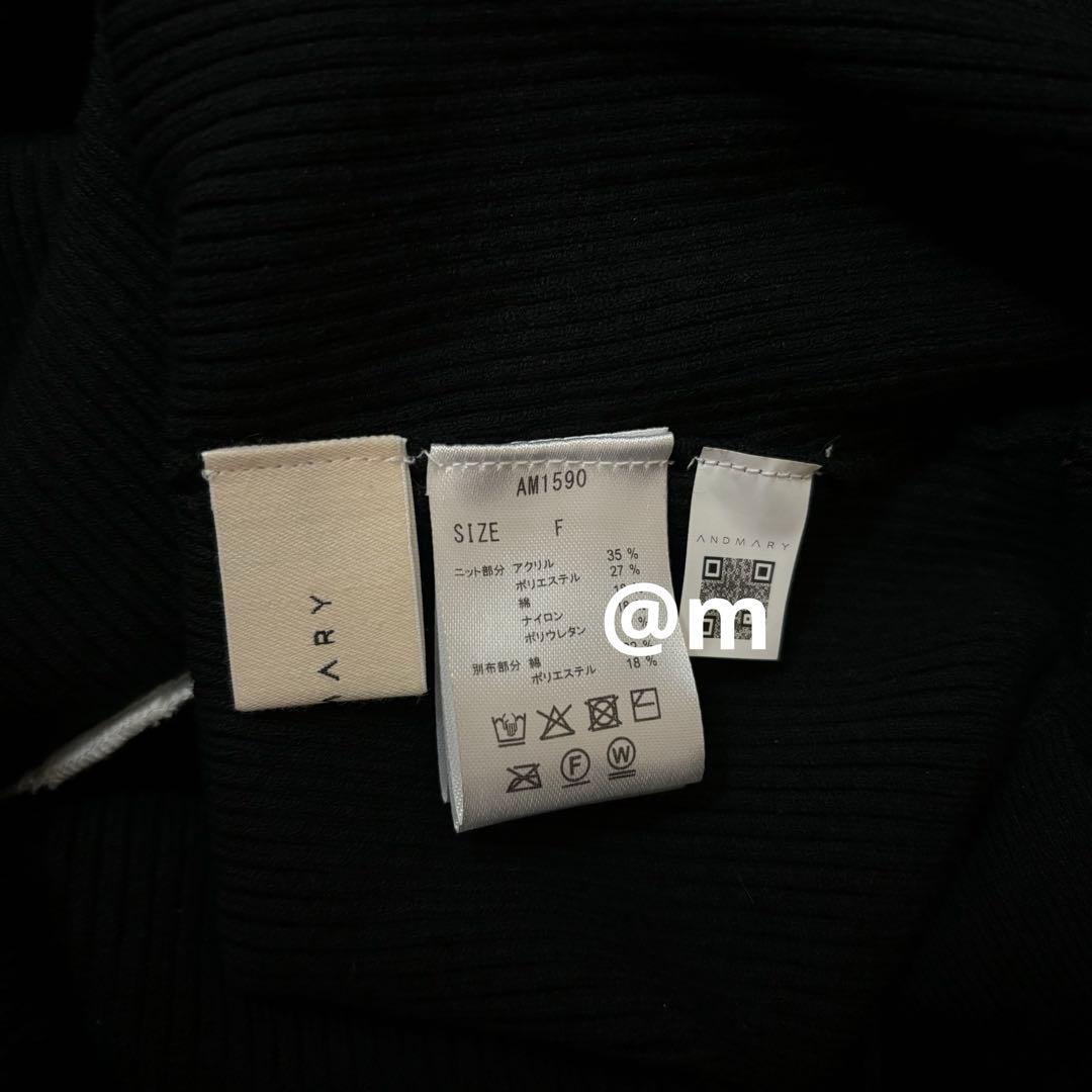ワンピース andmary Lotta frill mini dress black