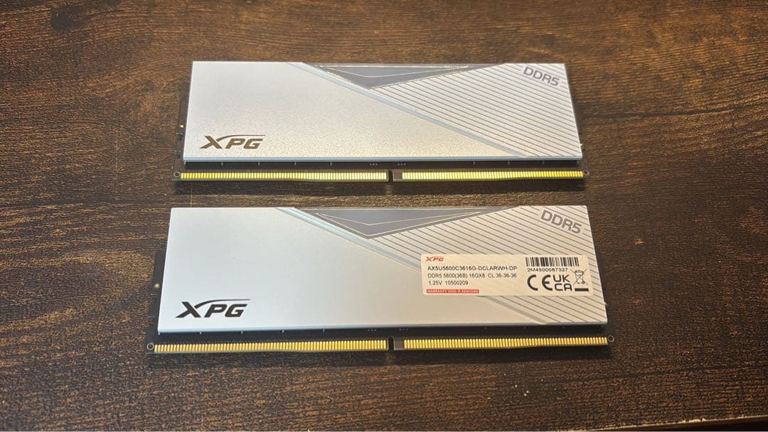 た*け様 【DD5】XPG DDR5 16GB×2 ホワイト
