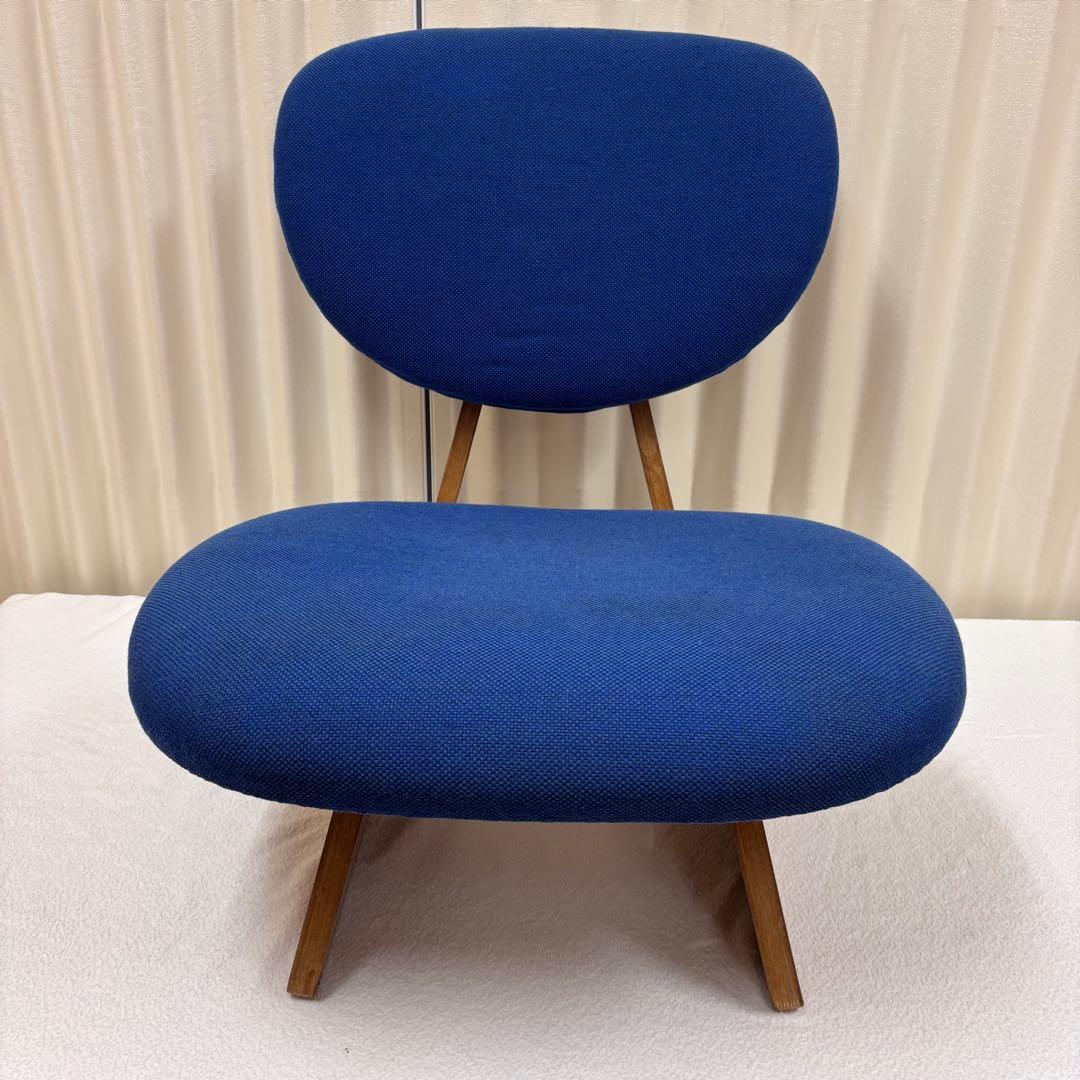 天童木工　TENDO　低座椅子　ブルー　長大作