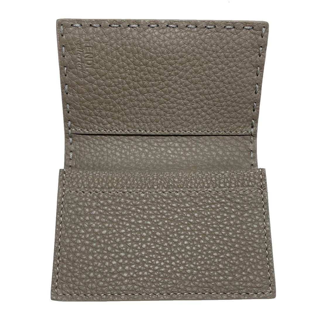 極美品 FENDI 名刺入れ カードケース グレージュ a668