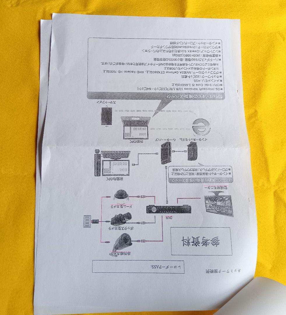 防犯カメラ2台とSamsungモニターセット