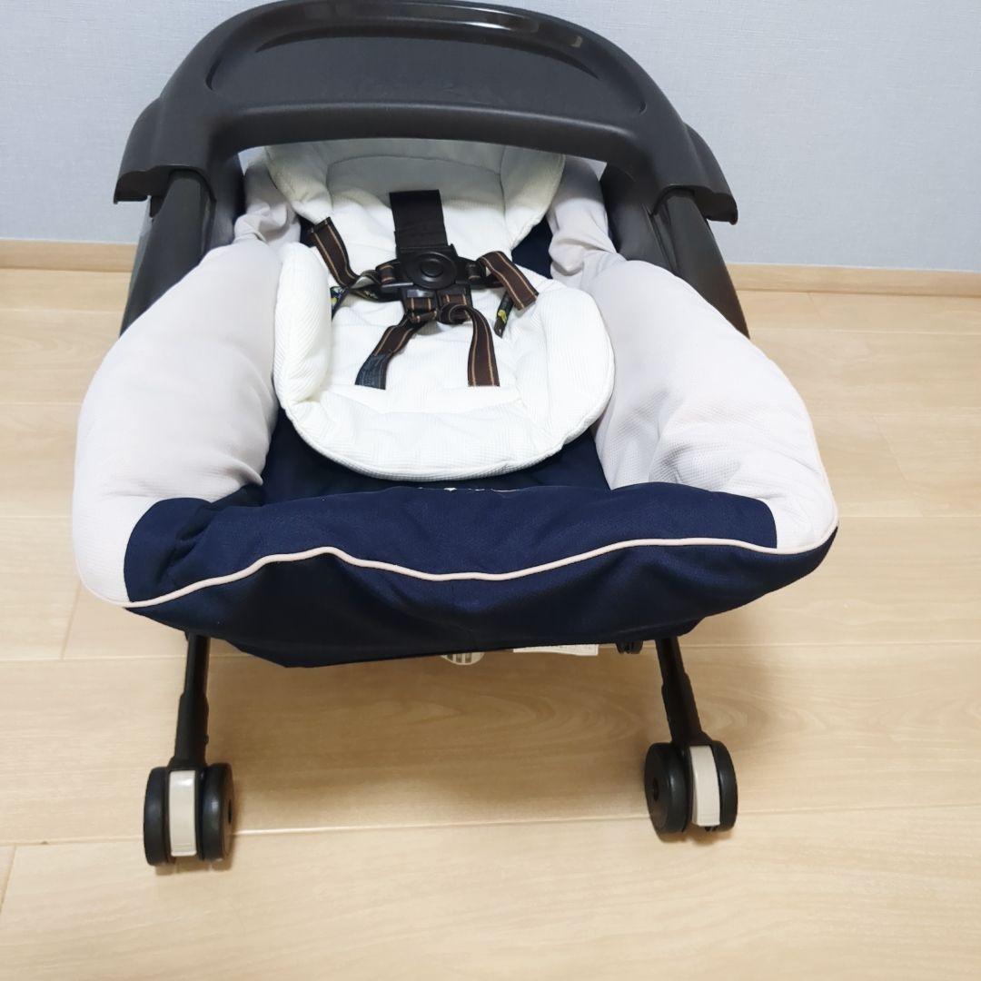 【美品】コンビ　combi　ネムリラ　ハイローチェア　手動　シンプライト