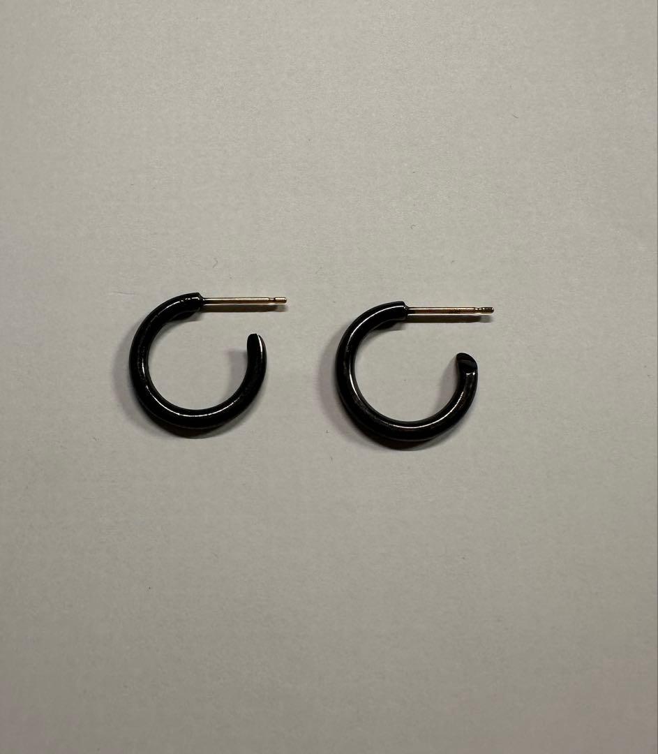 CAREERING 両耳用　プラシーボピアス PLACEBO 301 ブラック