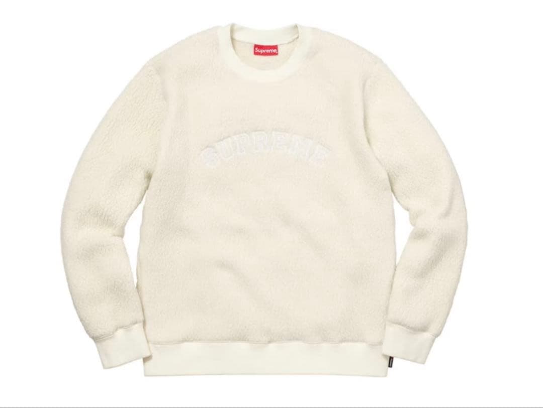 ち*い様 Supreme Polartec Deep Pile Crewneck