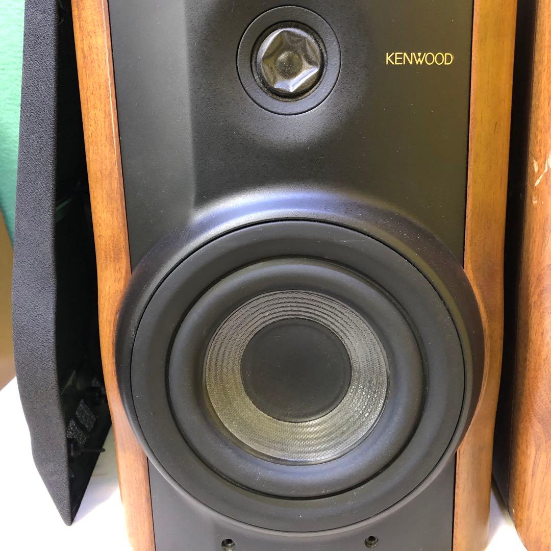 お10●KENWOOD スピーカー ウッド仕上げ コンパクトLSF-777ペア