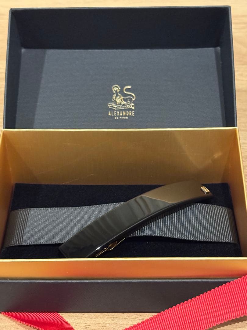 アレクサンドル ドゥ パリ ブラック バレッタ