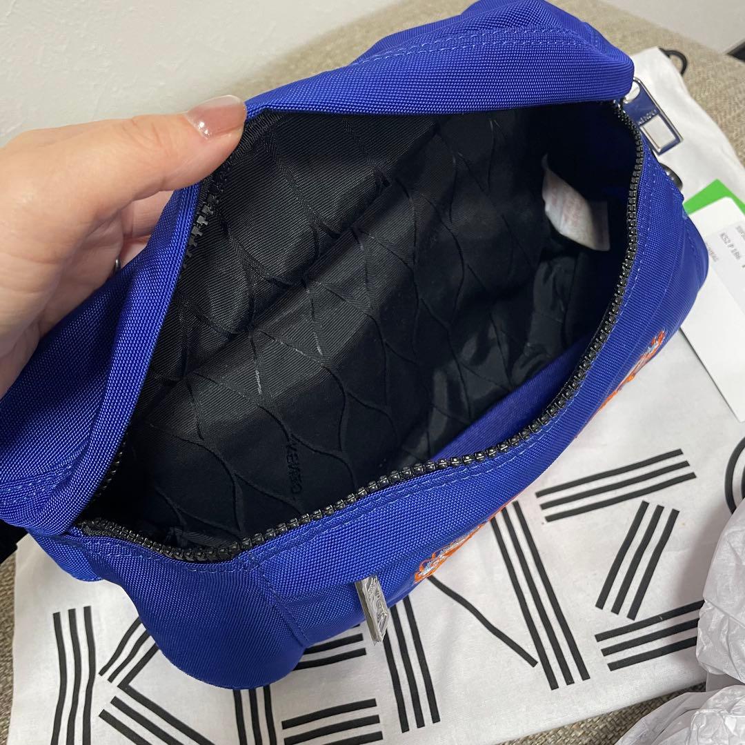 KENZO ボディバッグ 虎刺繍 青 ショルダーバッグ　新品未使用
