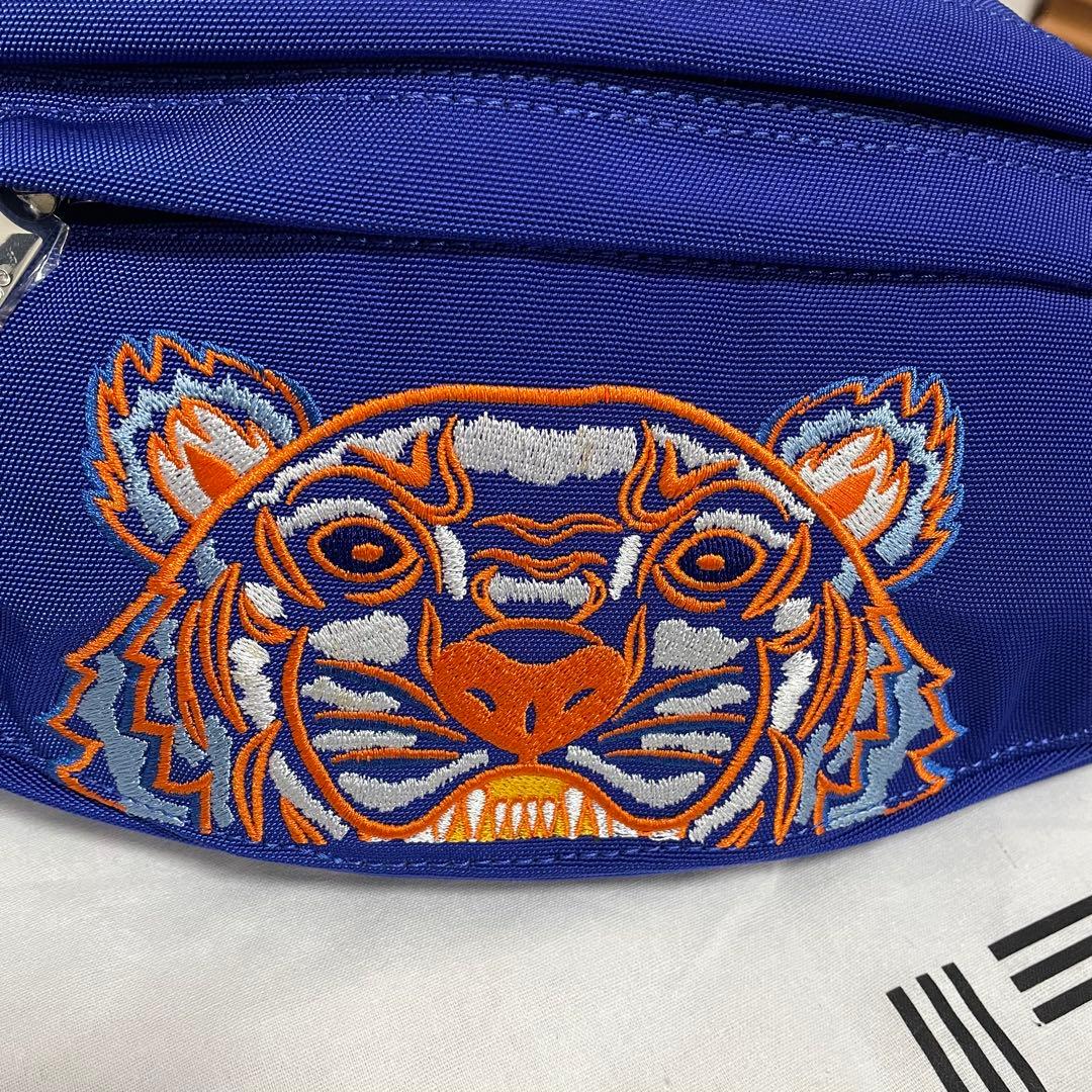 KENZO ボディバッグ 虎刺繍 青 ショルダーバッグ　新品未使用