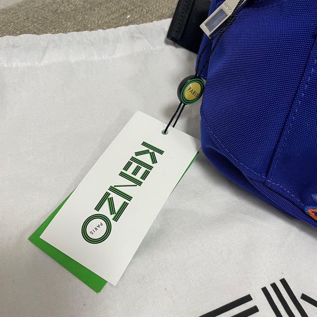 KENZO ボディバッグ 虎刺繍 青 ショルダーバッグ　新品未使用