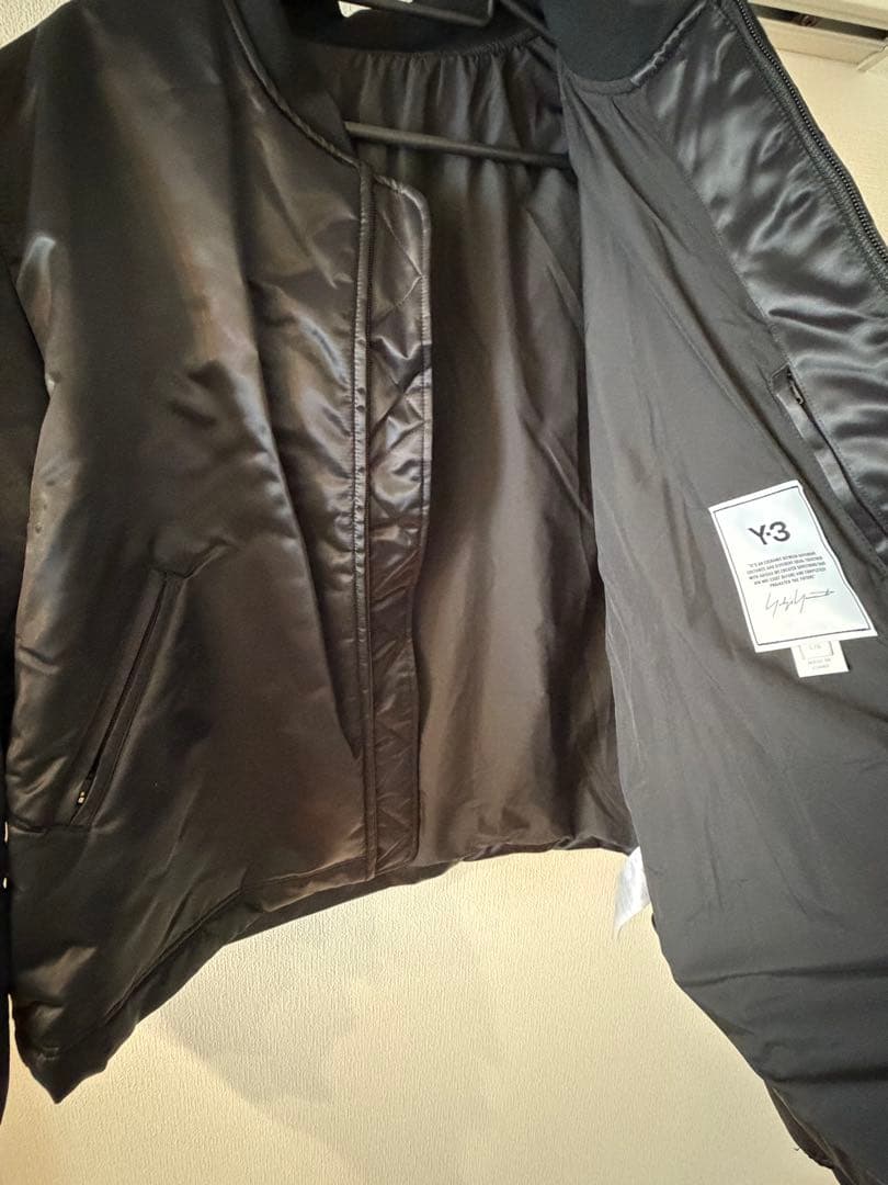 Y-3 ブラック クラッシックボンバージャケット（HP1344) Lサイズ