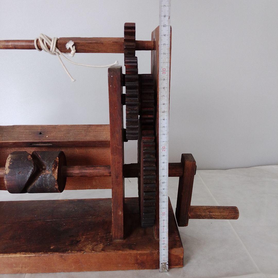 木製 座車(大枠用) アンティーク 木製機械装置 昭和 レトロ 骨董