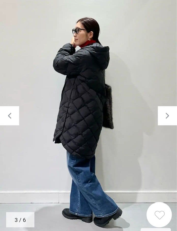 美品☆UNFILO アンフィーロ 2WAYキルティングダウンコート／アウター