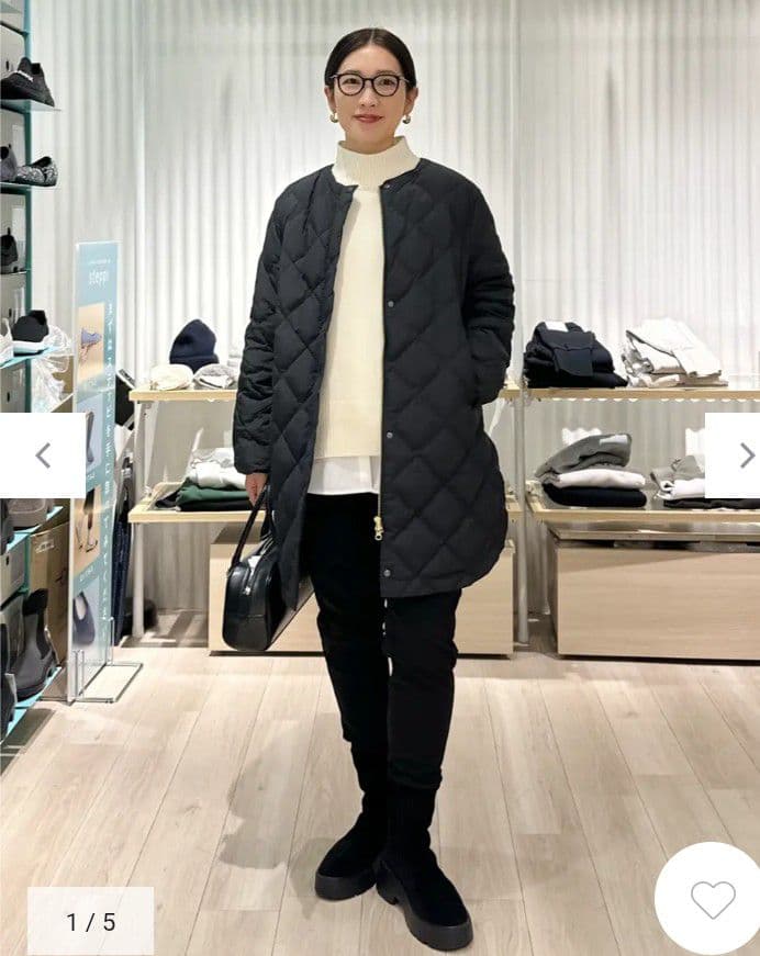 美品☆UNFILO アンフィーロ 2WAYキルティングダウンコート／アウター