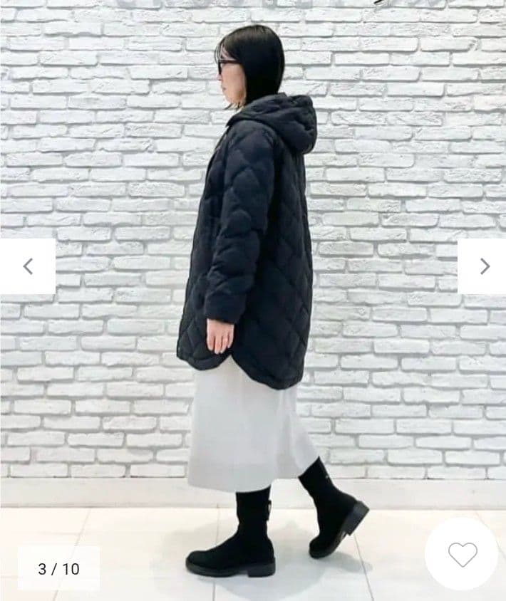 美品☆UNFILO アンフィーロ 2WAYキルティングダウンコート／アウター