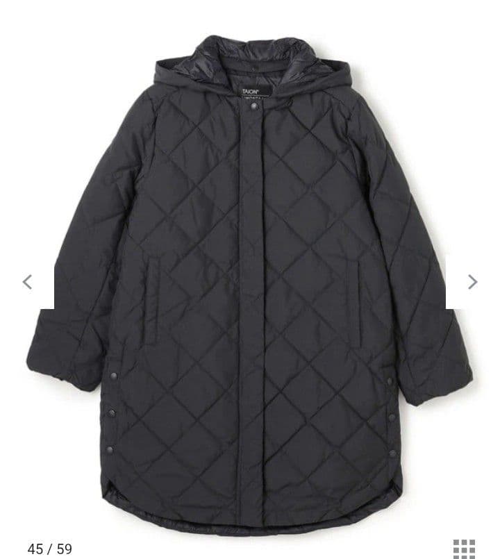 美品☆UNFILO アンフィーロ 2WAYキルティングダウンコート／アウター